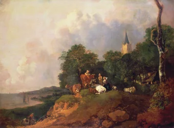 Ansicht in der Nähe der Küste, ca. 1750-55